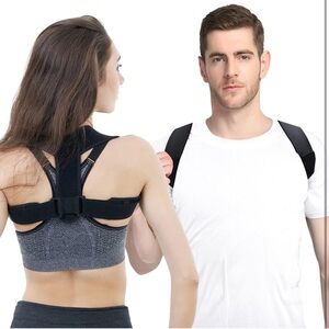 Posture Corrector Breathable Support Black for Women or Men Durable Back A5